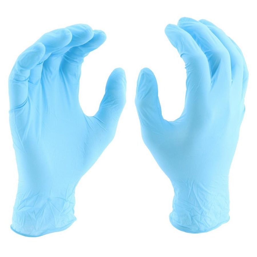 9mm nitrile gloves