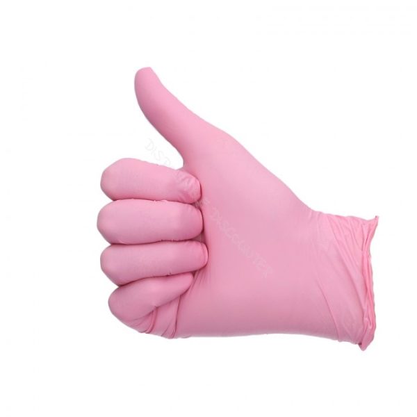 latex free gloves pink