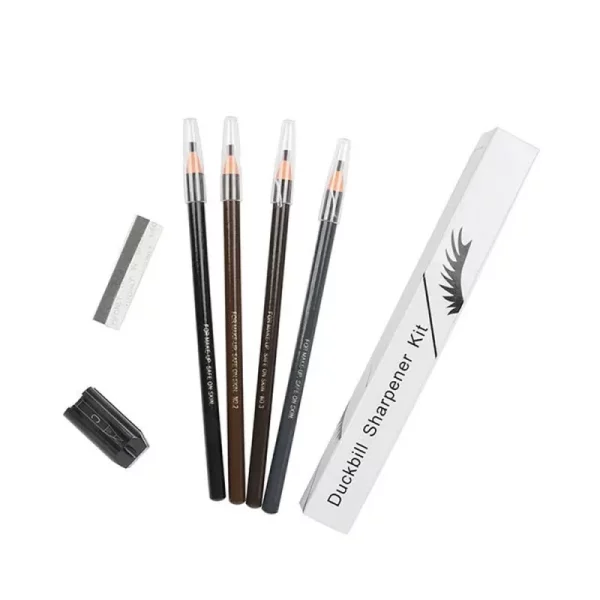 4-in-1 Duckbill Eyebrow Pencil Sharpener Kit