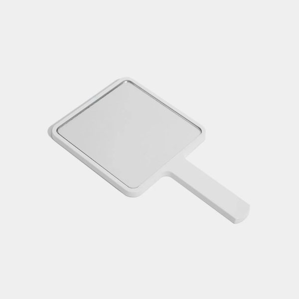 BL Square Hand Mirror for Eyelash Extensions - White